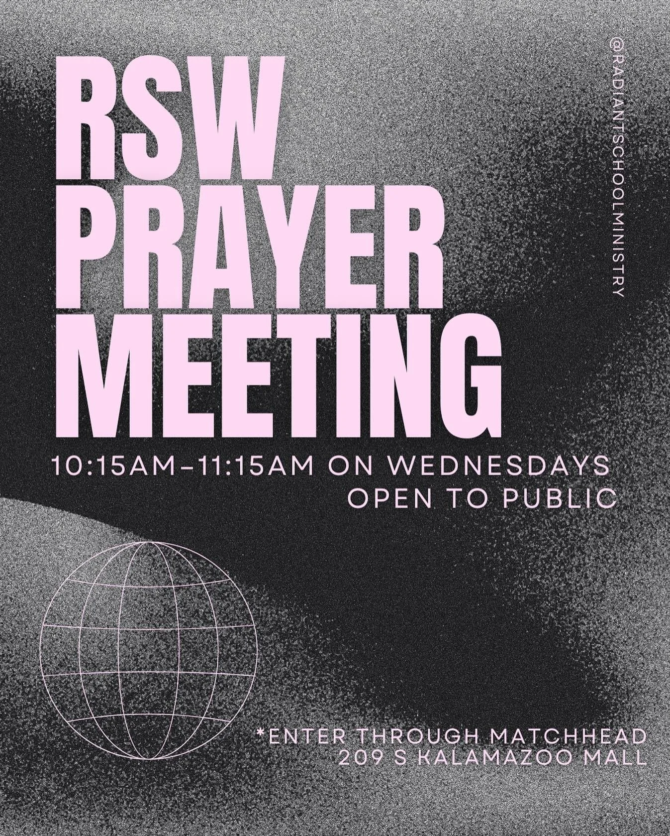 Come join us on Wednesdays in the prayer room! 🙏🙌