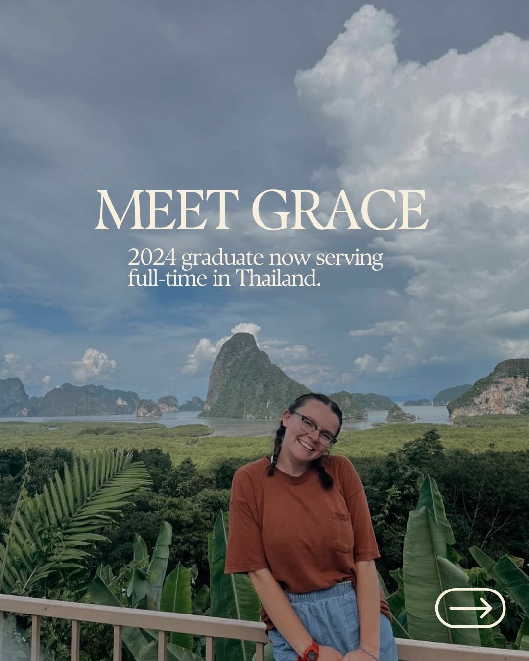 Grace is a 2024 graduate of Radiant School of Ministry now serving full-time in Thailand &mdash; where nearly 99% of the nation still hasn&rsquo;t heard the gospel.

 #alumniupdate