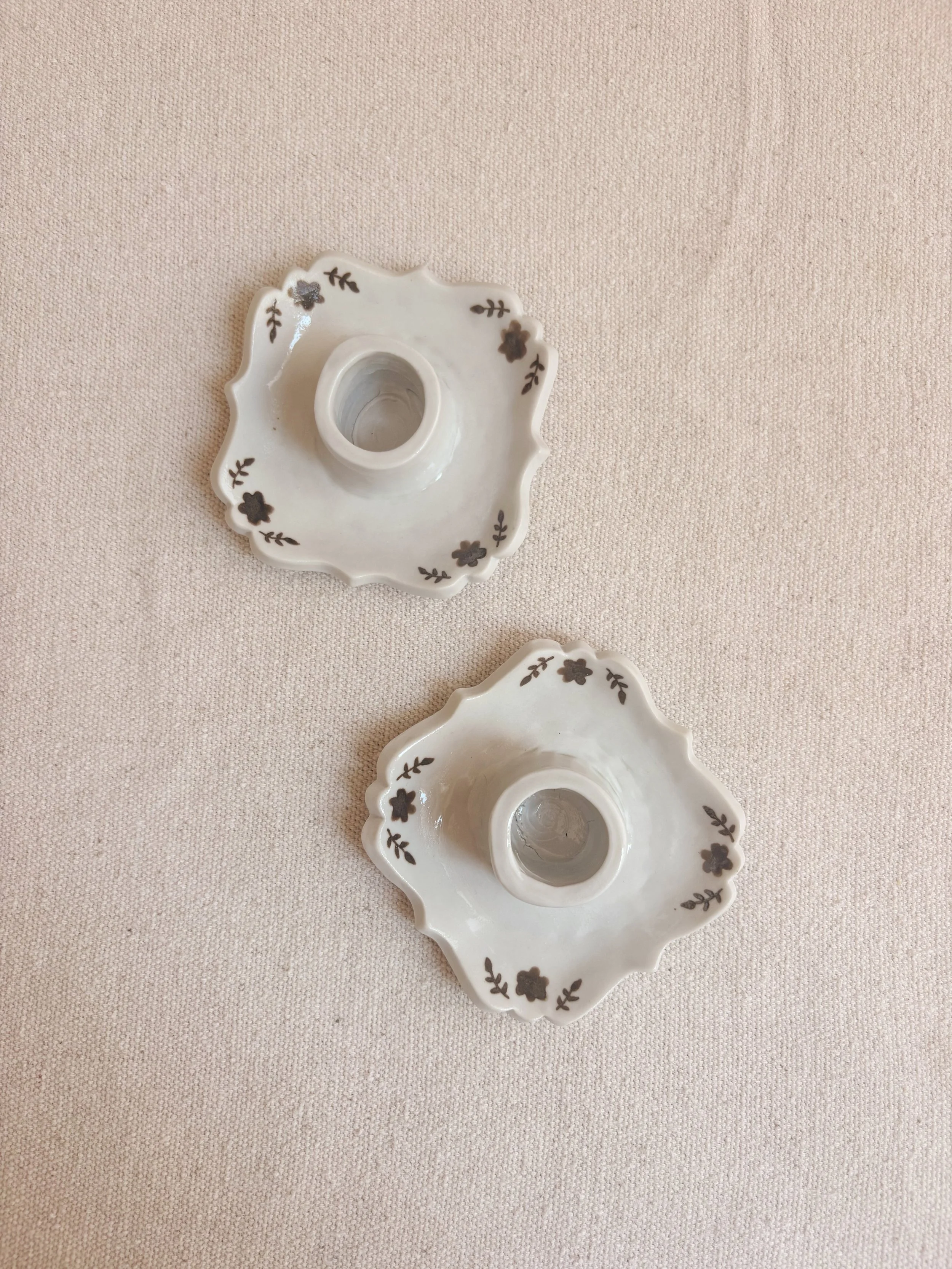 Chateau Candle Holders | Pair