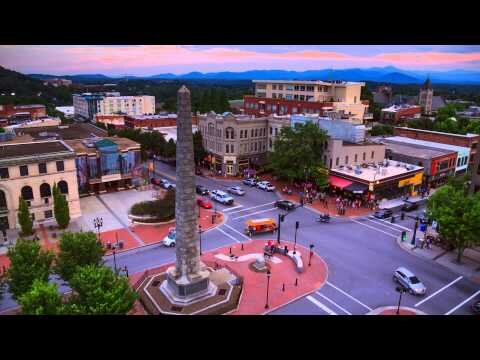 Downtown Asheville, N.C. Time Lapse: Sunrise-to-Sunset in a Blue Ridge Mountain City