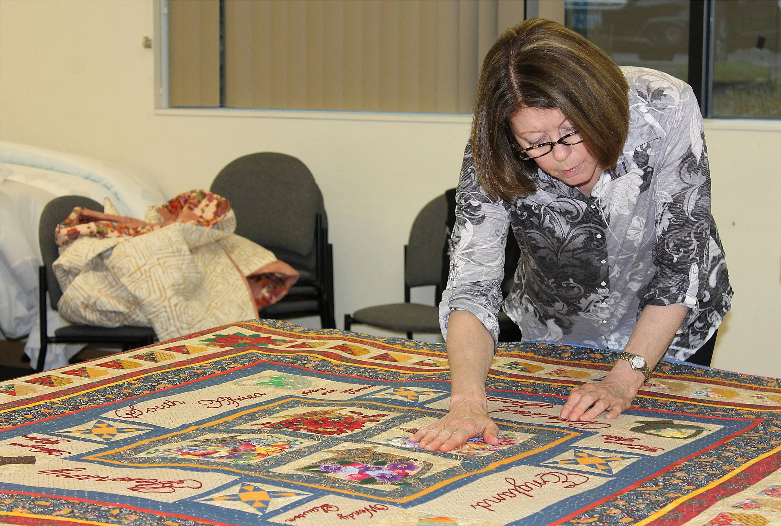 Judging - reviewing the workmanship.JPG