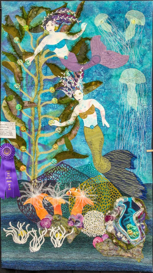 Once Upon A Mermaid, Main Panel 24 - Quilters Garden