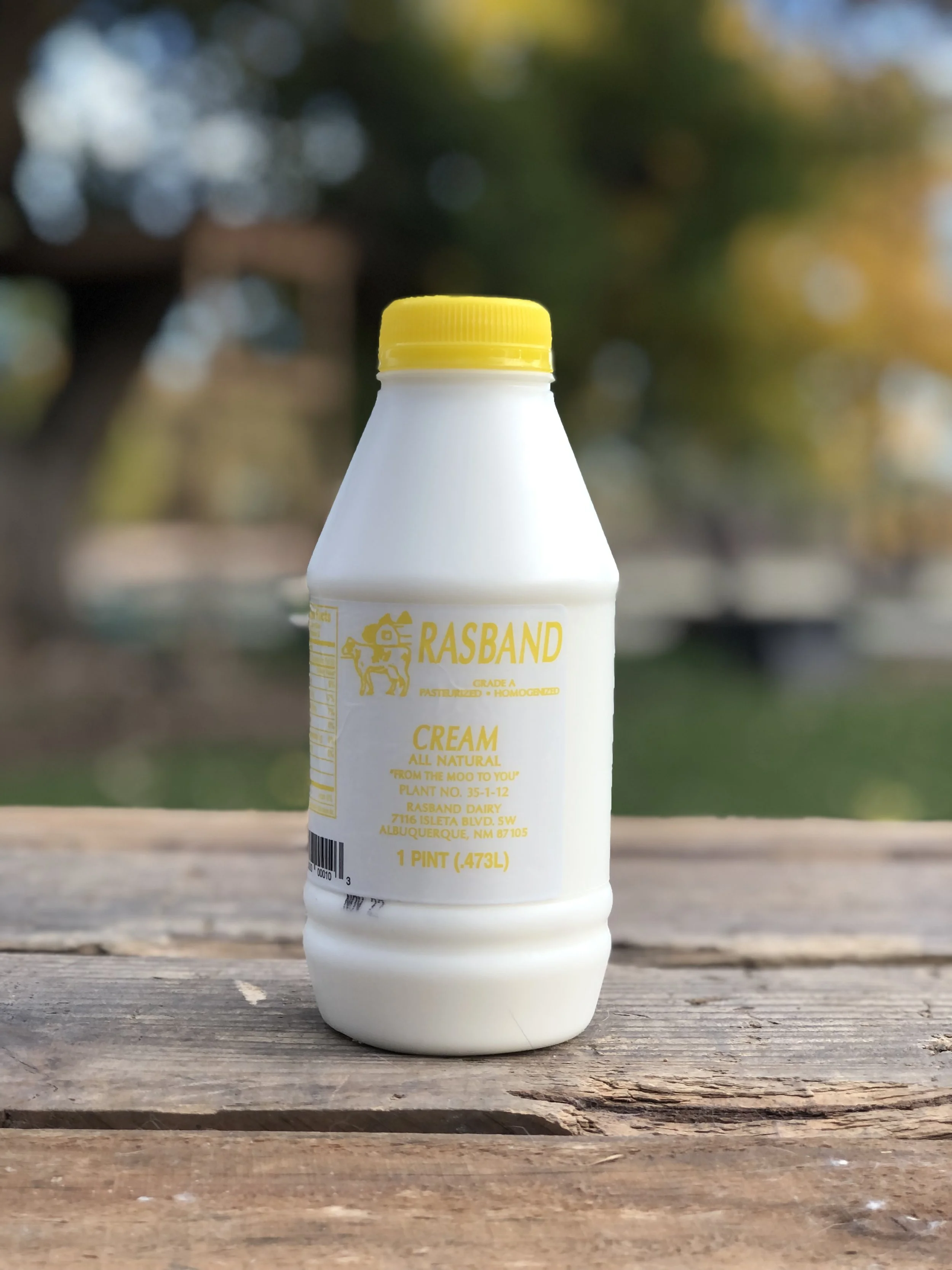 Pasteurized Local Whole Cream - Rasband Dairy