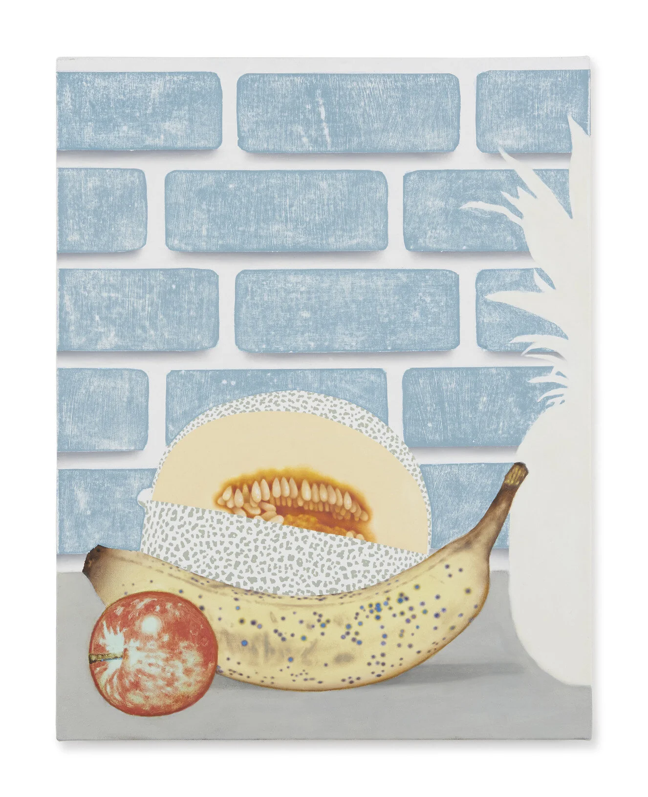   Amanda Baldwin   Blue Bricks , 2018 oil on canvas 28 x 22 inches 
