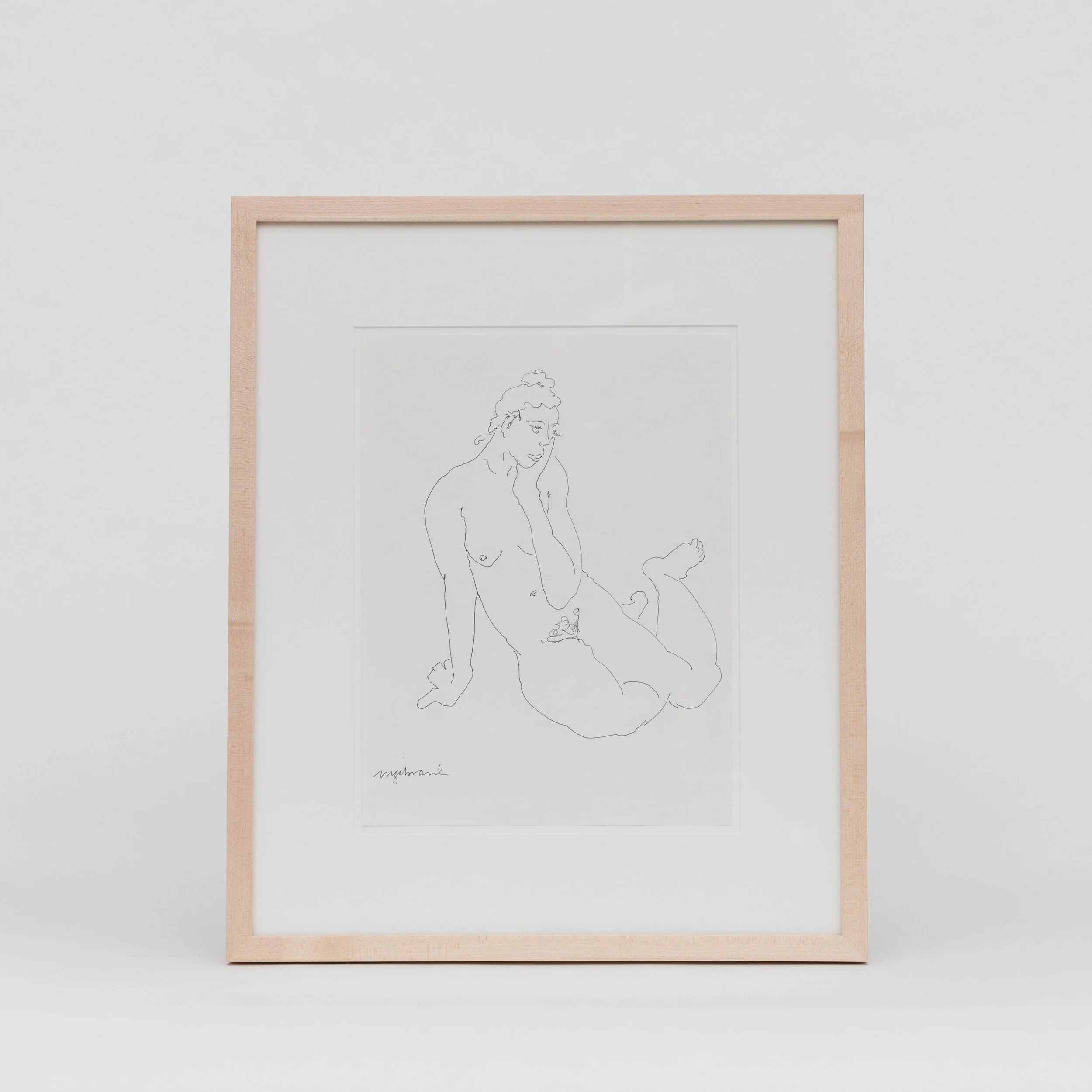 Contour Line Drawing, Ink