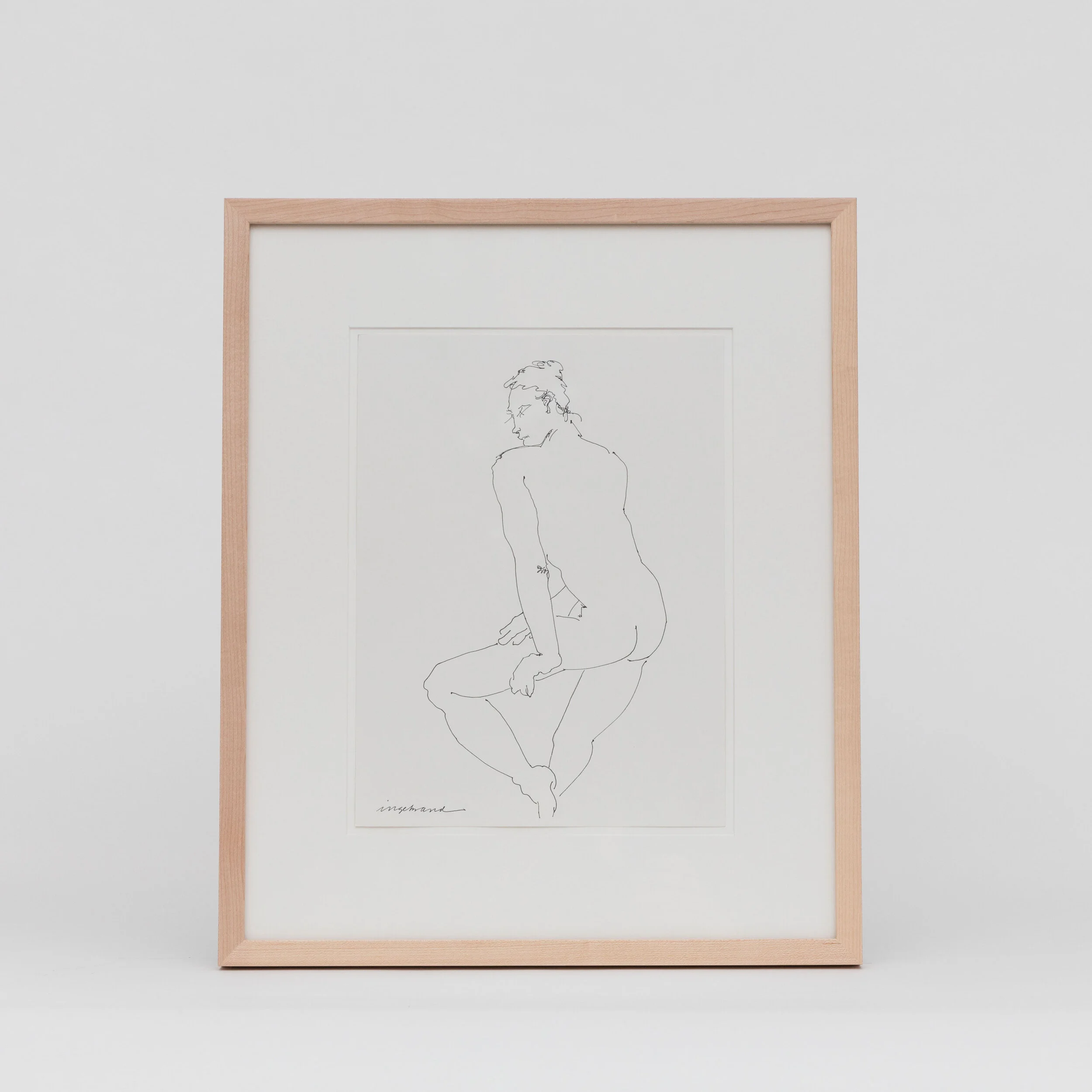 Contour Line Drawing, Ink