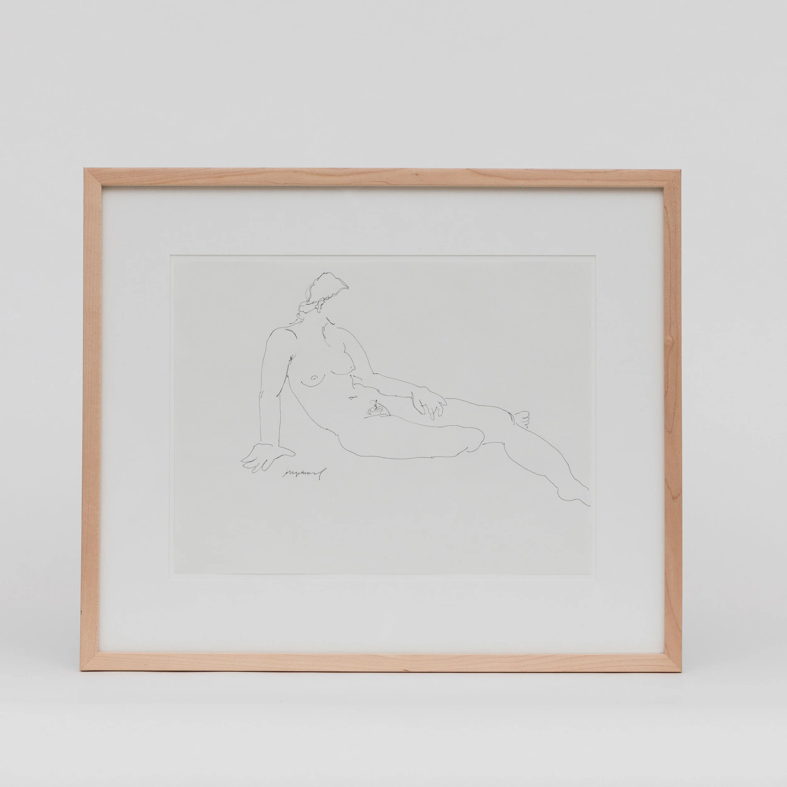 Contour Line Drawing, Ink