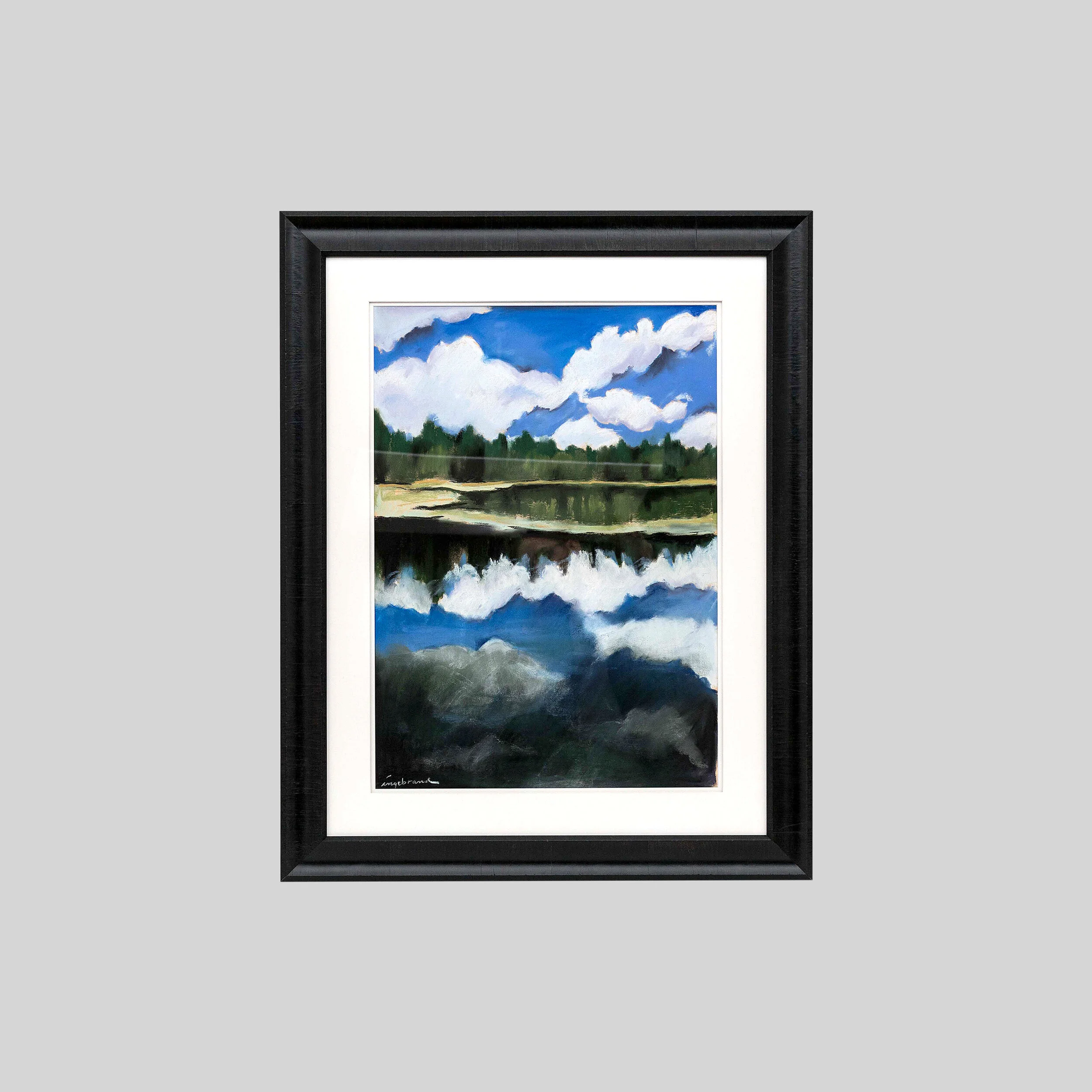 Mantrap Clouds, pastel