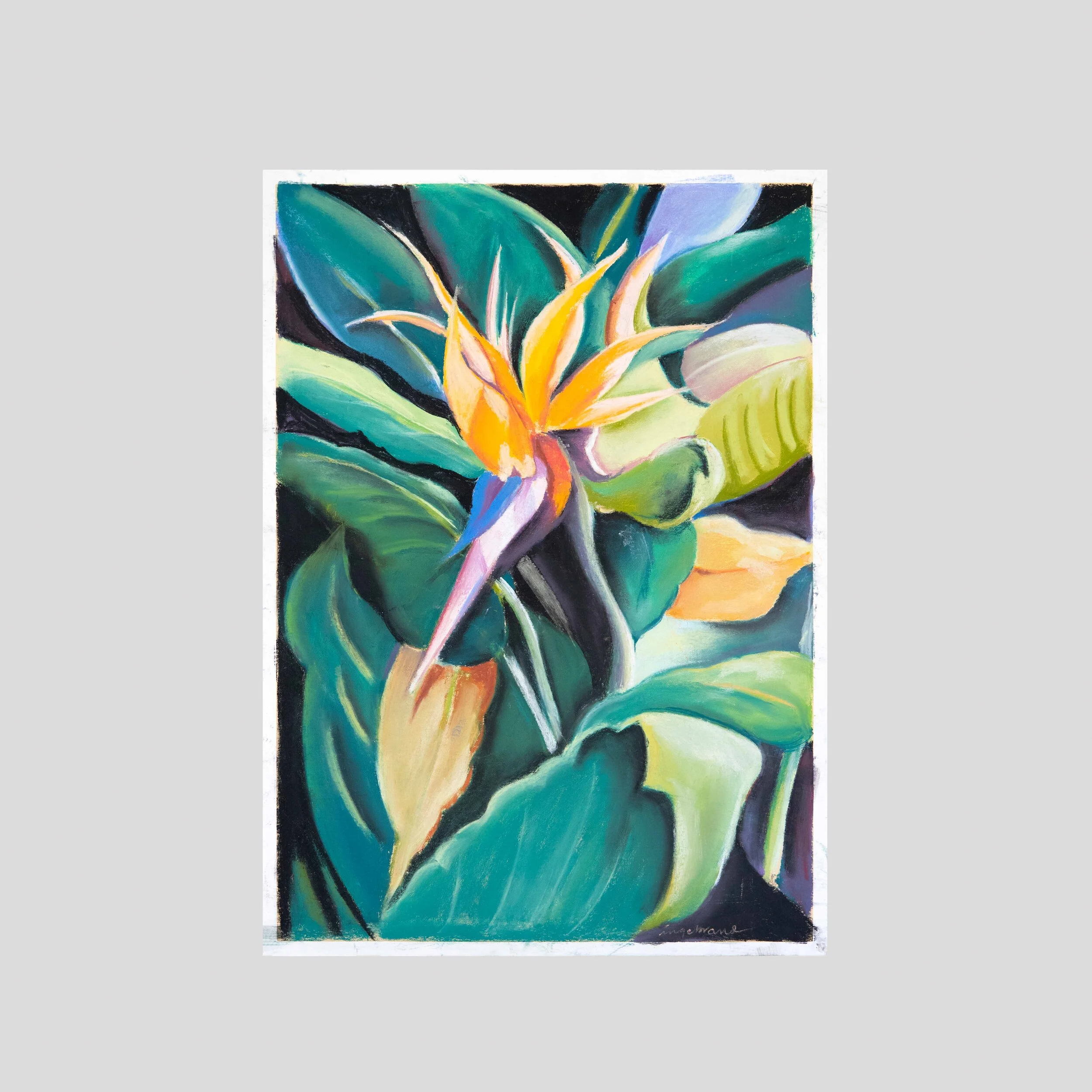 Charlie's Garden I, pastel