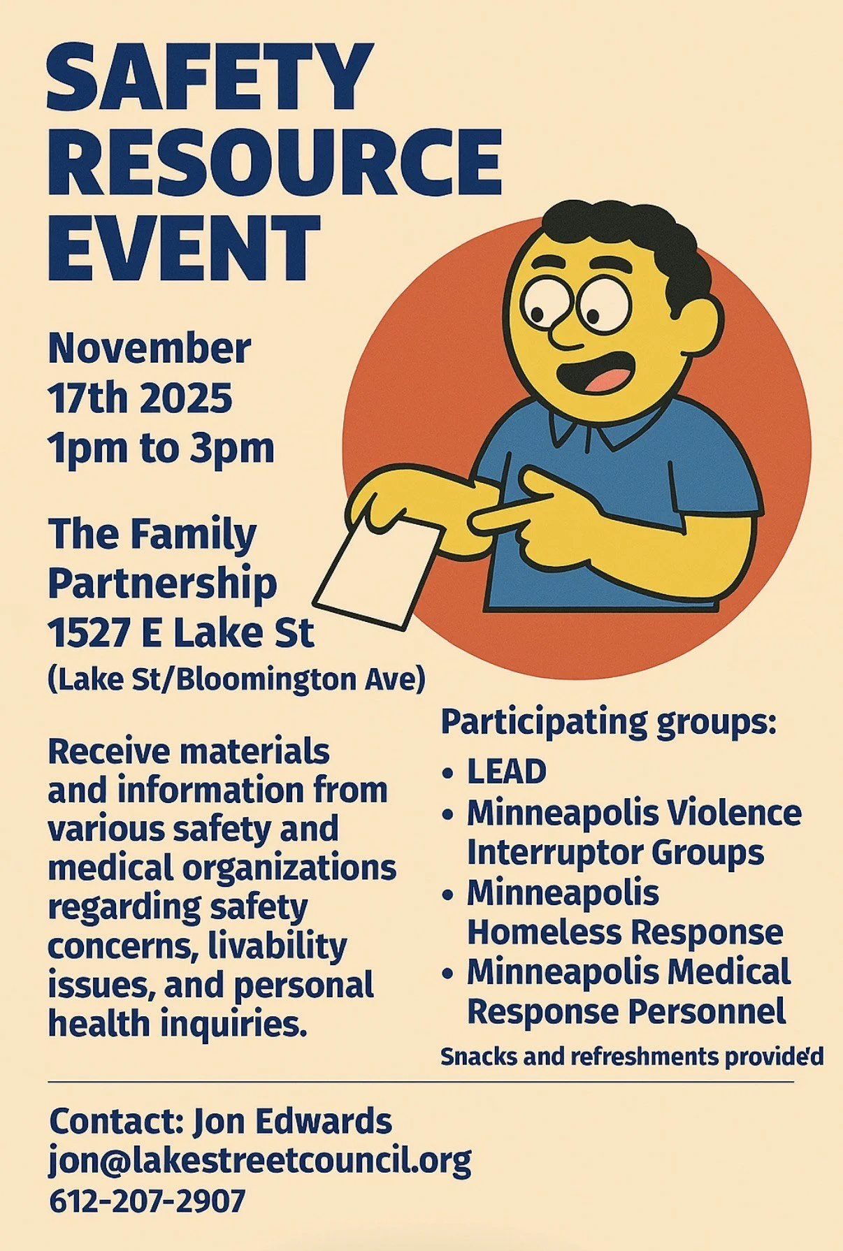 Lake Street Safety Resource Event