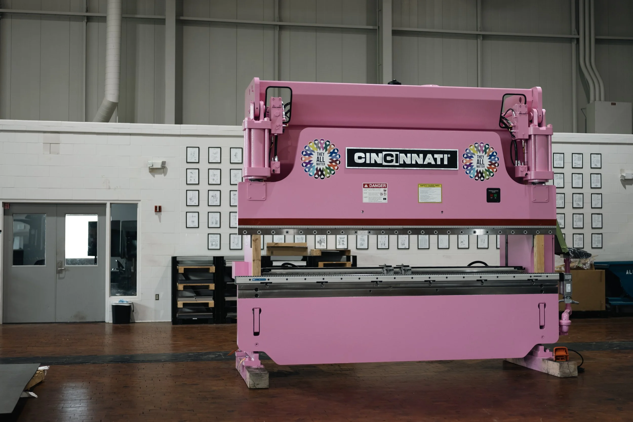 Robey's Welding Cancer Awareness Press Brake — Cincinnati Incorporated
