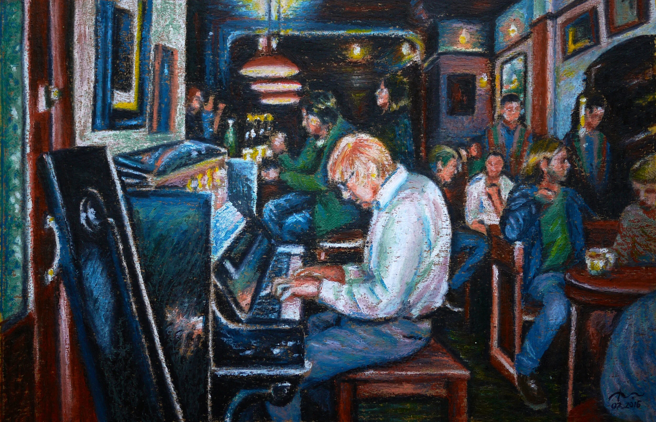 Oil pastel