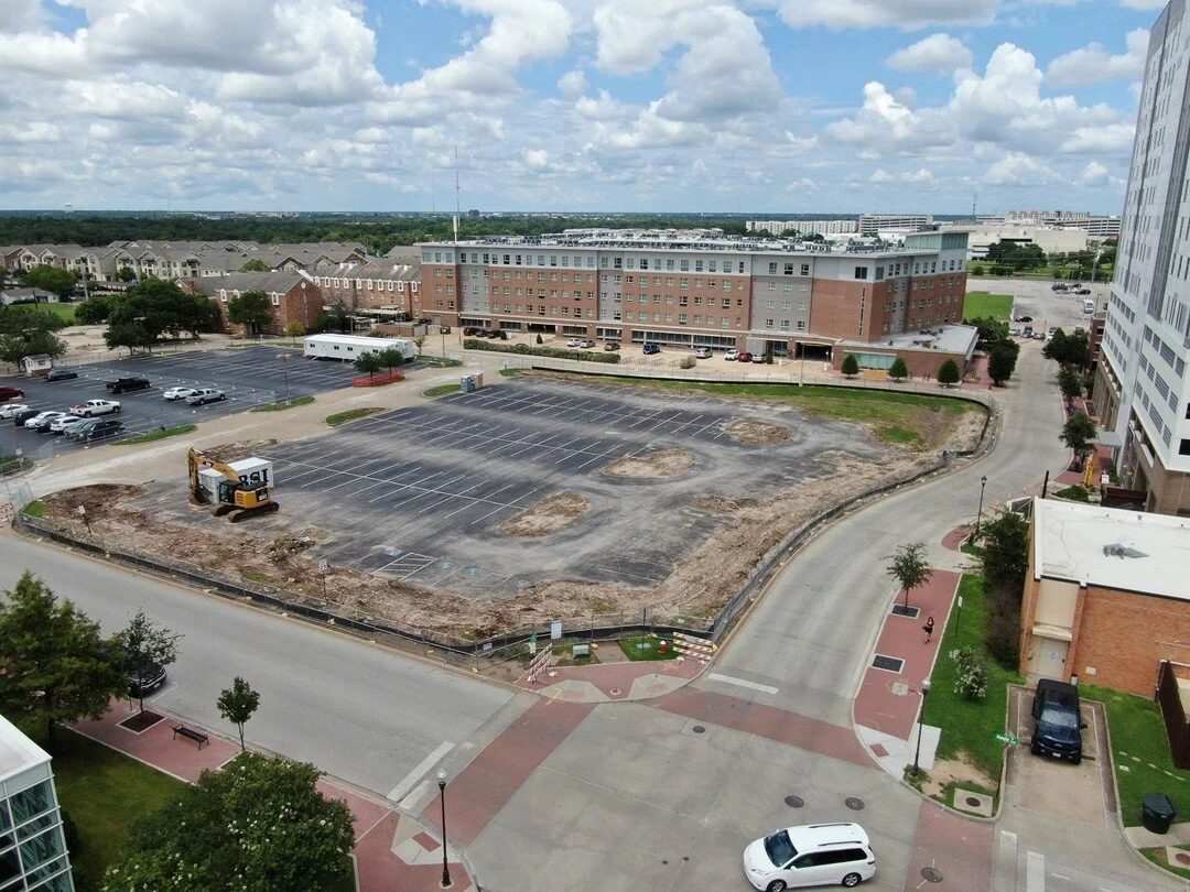 Here's a look at the first step in our New Church construction! This week, we'll be breaking up the asphalt, so we'll keep you posted with more photos and video!