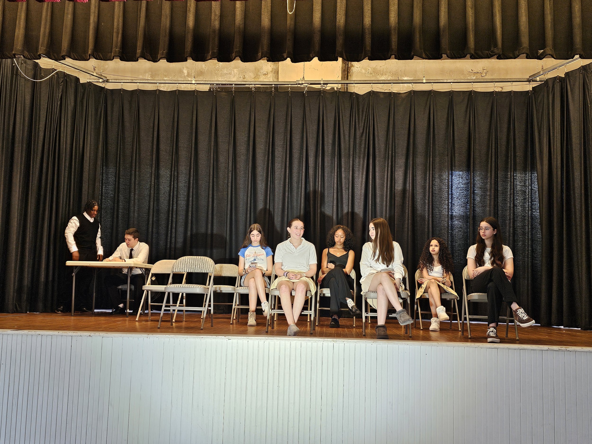 rehearsal The Trial At Whitman School, 2023
