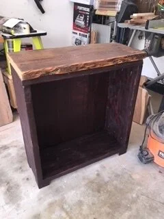 Cabinet with Reclaimed Wood Top