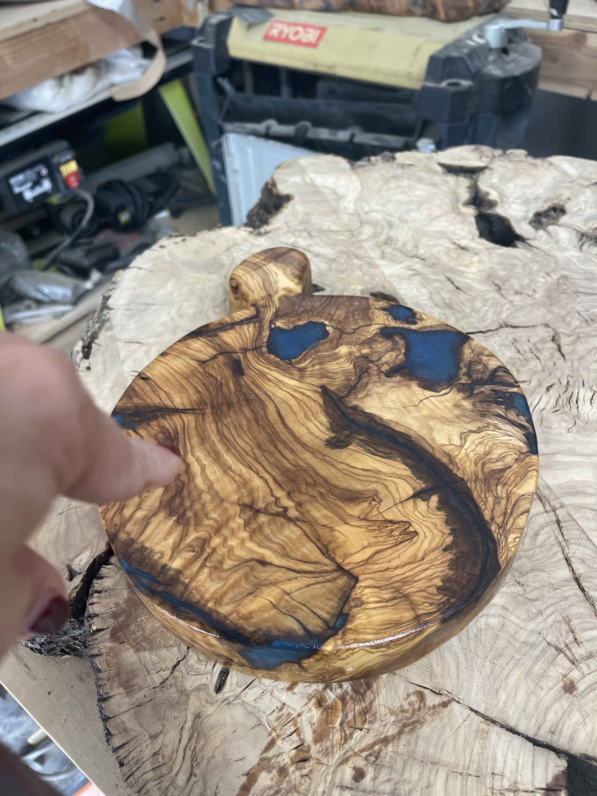Istanbul Olive Wood with epoxy