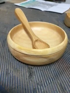 Pear Wood with Spoon