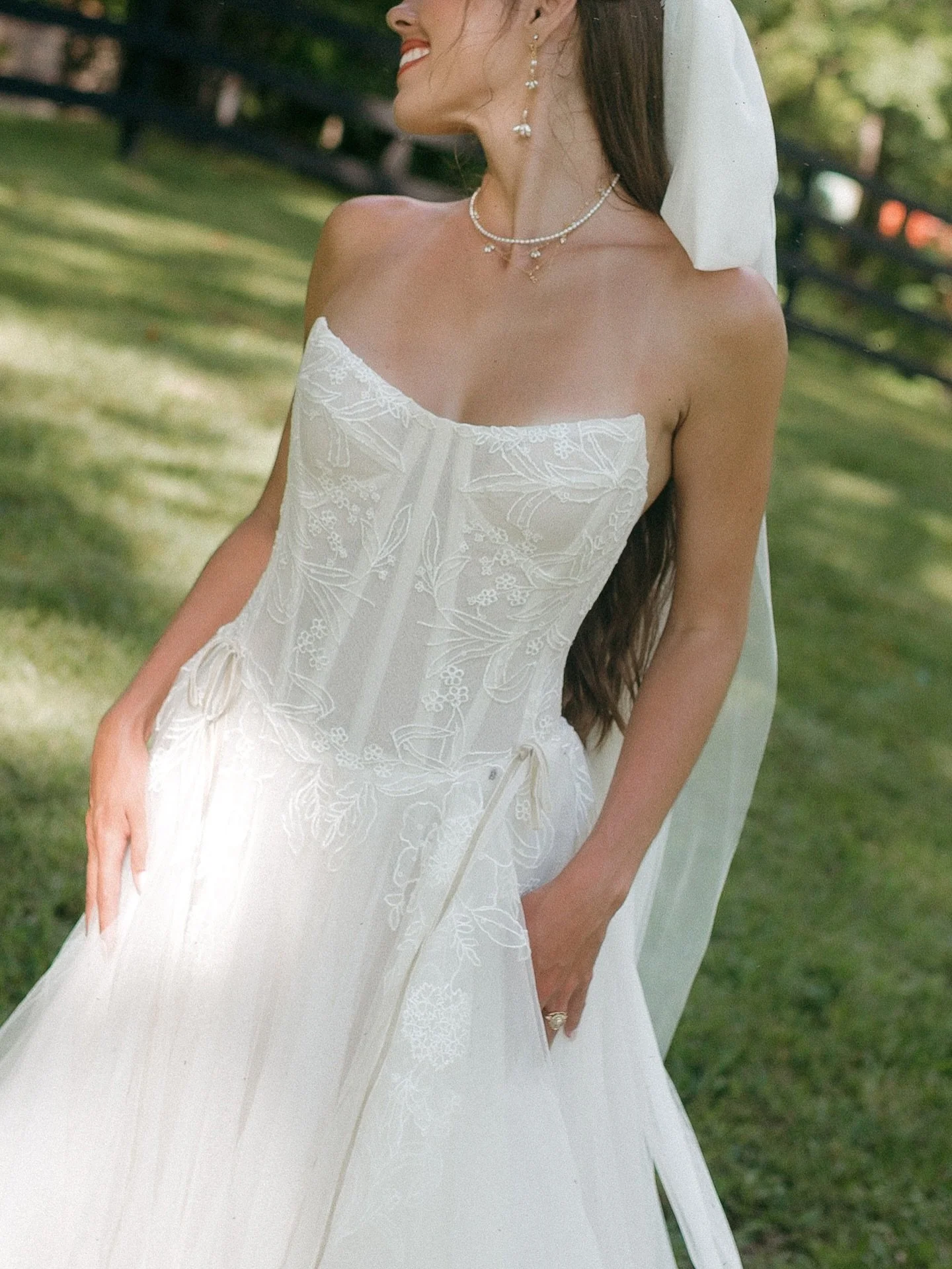 Savannah on her wedding morning 🕊️
.

Project details: North Carolina Wedding
Photographer: @alexagphotos 
Venue: @brownmountainbeach 
Planning: @hillie.bee 
Florals: @florafaunadesigns 
Rentals: @missmatchrentals 
Entertainment: @spinfire.
.
.
#des