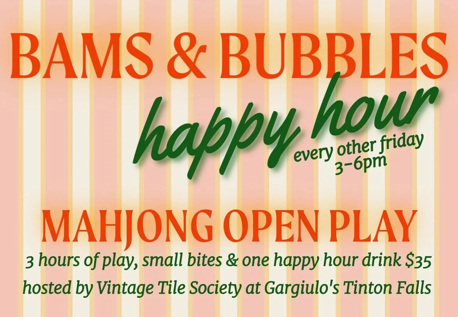 Bams &amp; Bubbles! Mahjong Happy Hour