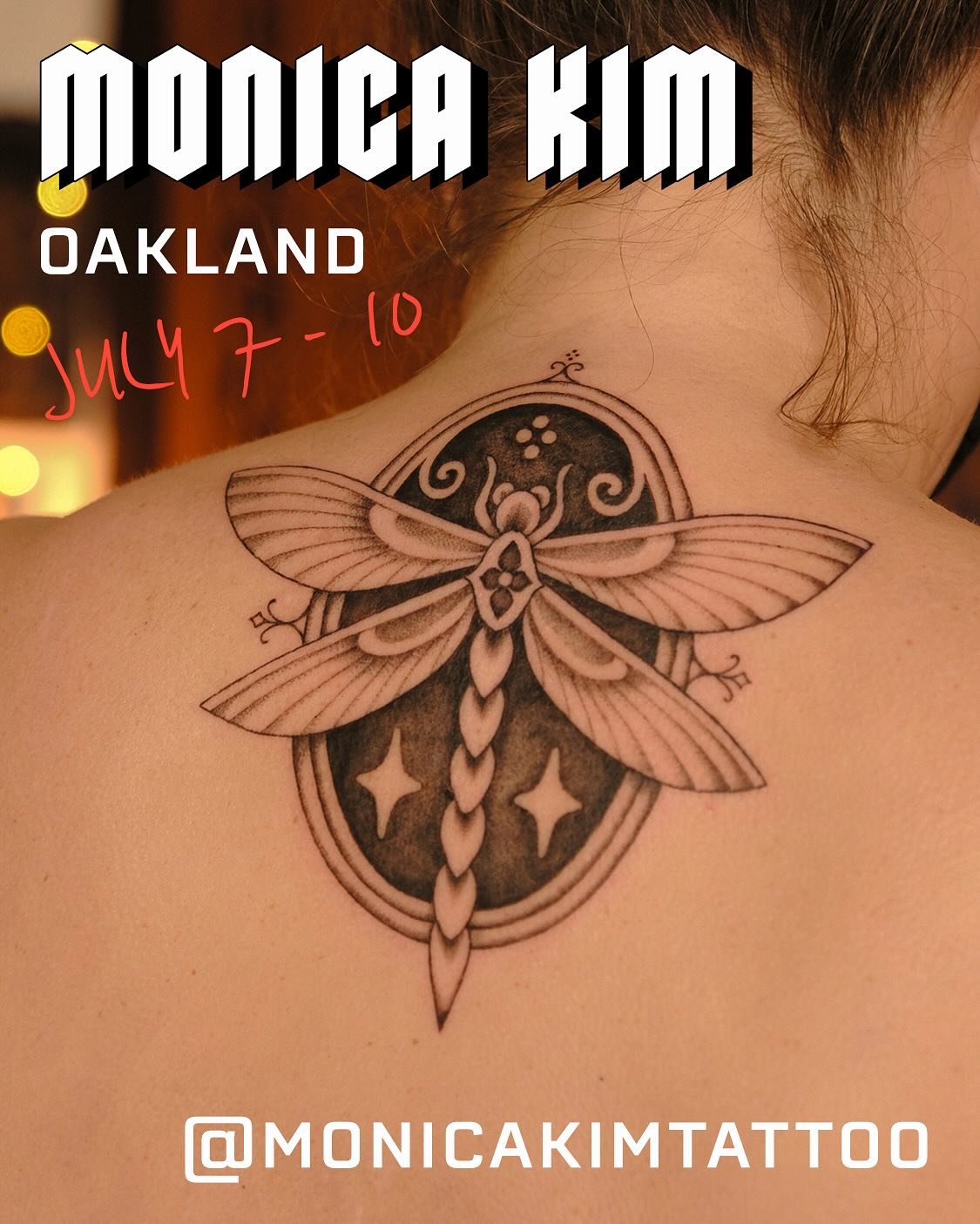 🔥GUEST ALERT🔥
Local artist @monicakimtattoo will be tattooing @thorns.tattoo July 7-10. She is also doing a really cool fundraiser for Palestine with @hibrfalastin throughout July! Contact her directly to book 🧜🏽&zwj;♀️