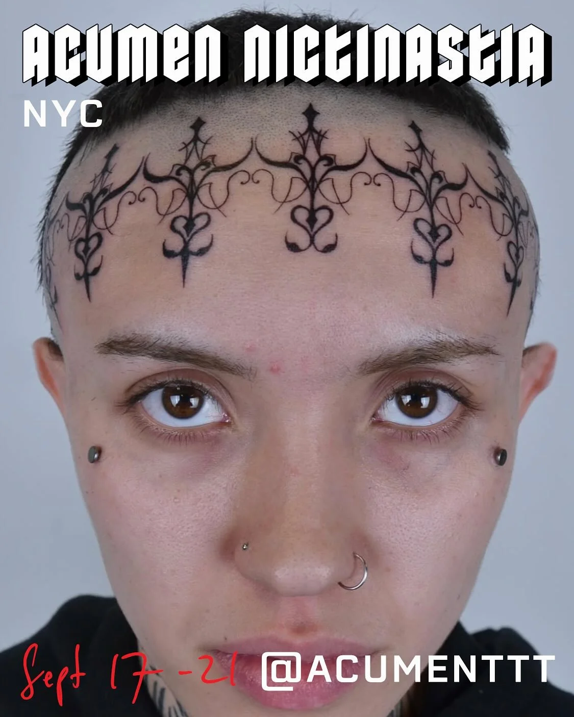 🔥GUEST ALERT🔥
Can&rsquo;t wait to host @acumenttt from NYC September 17-21! Contact them directly for delicate ornamental black work, moody peirrot clowns, ethereal flowers, and more ✨