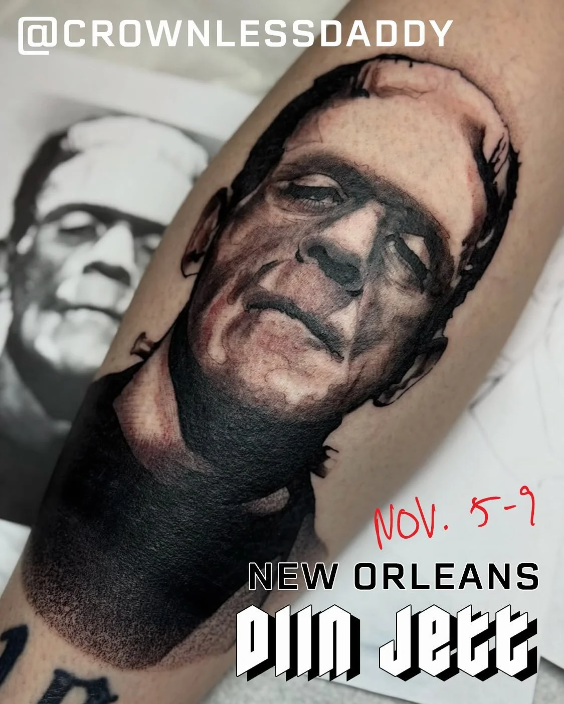🔥GUEST ALERT🔥
@crownlessdaddy will be joining us from New Orleans November 5-8! He specializes in anime + manga tattoos (&ldquo;the gayer the better&rdquo;), but he has also put out the call for folks who are interested in classic horror character 