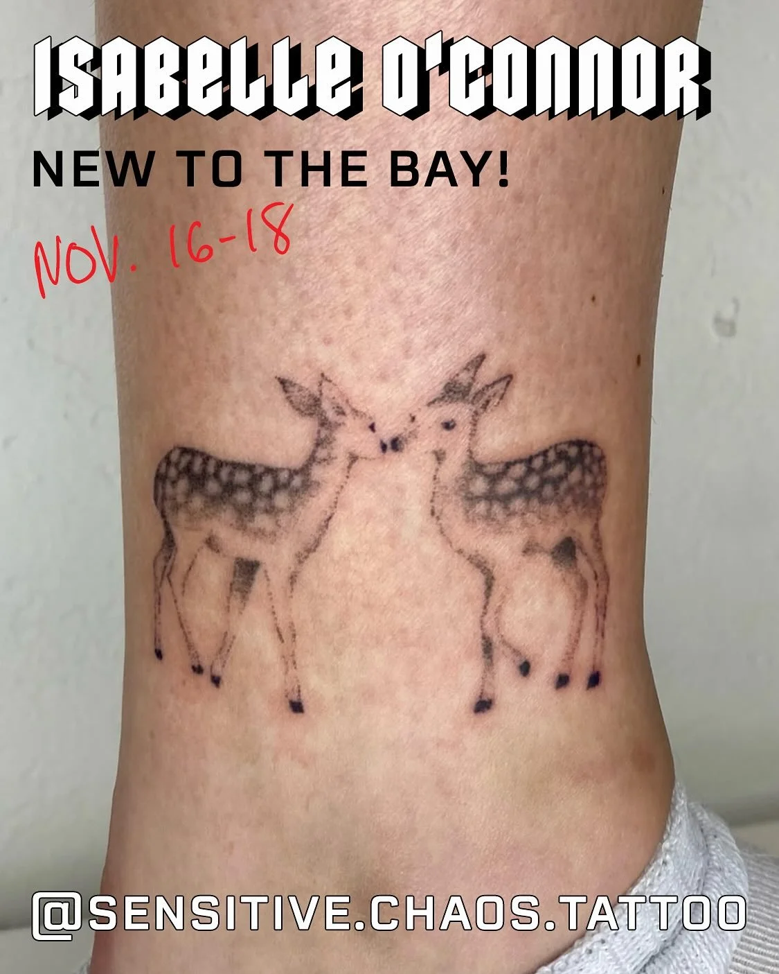 🔥GUEST ALERT🔥
Let&rsquo;s welcome @sensitive.chaos.tattoo who recently moved to the Bay from Olympia! Isabelle will be guesting at Thorns November 16-18. Contact her directly for some sweet, delicate tats!