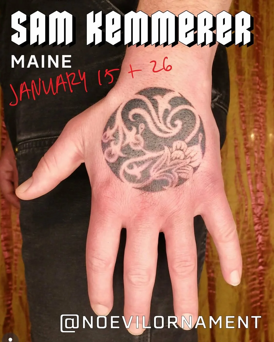 🔥GUEST ALERT🔥
@noevilornament will be working with us as part of their west coast tat-tour next month! Check out their page for available flash and inspiration for some really cool and unique handpoke tats. Contact Sam directly to book.