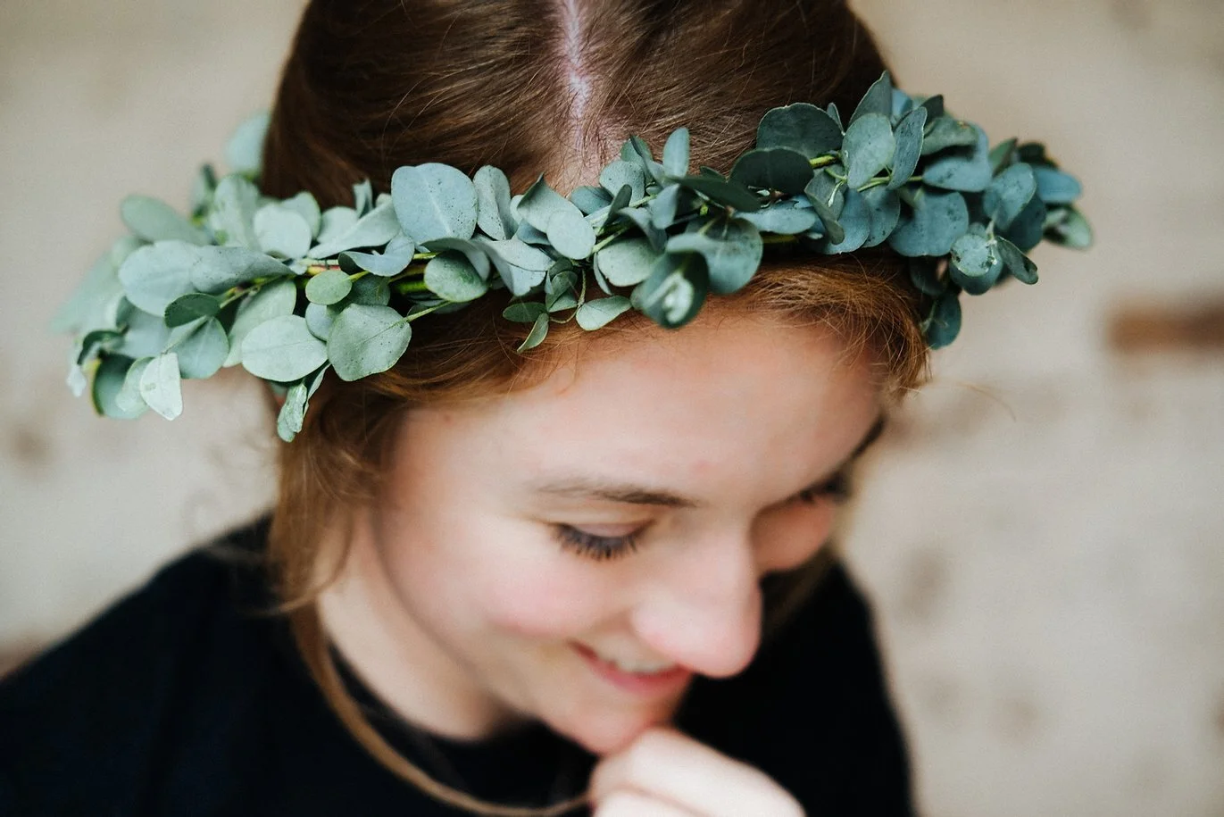 eucalyptus flower crown
