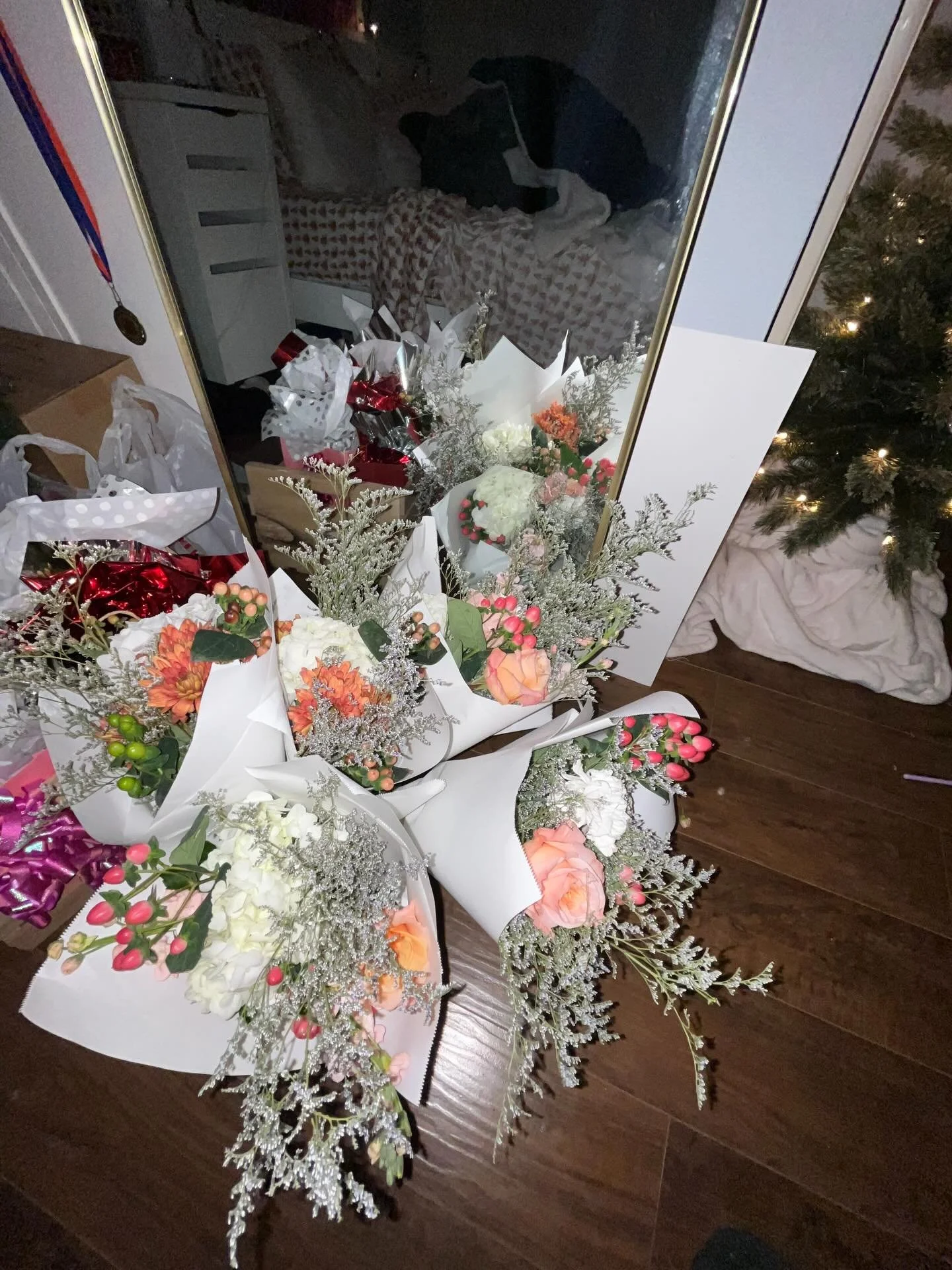 Operation &ldquo;suck up to teachers&rdquo; is underway by my 15 year old. Each teacher received a single bouquet &amp; their fave snack. We can&rsquo;t help with the snacks but can deliver the flowers 💐