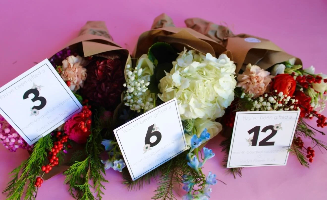 Want to give the gift of flowers all year long?? Our Flower Subscription Program is the perfect way to do just that!

It&rsquo;s ideal for birthdays, holidays, your boss, your bestie, or simply just because.

Also, if you buy a subscription, you&rsqu