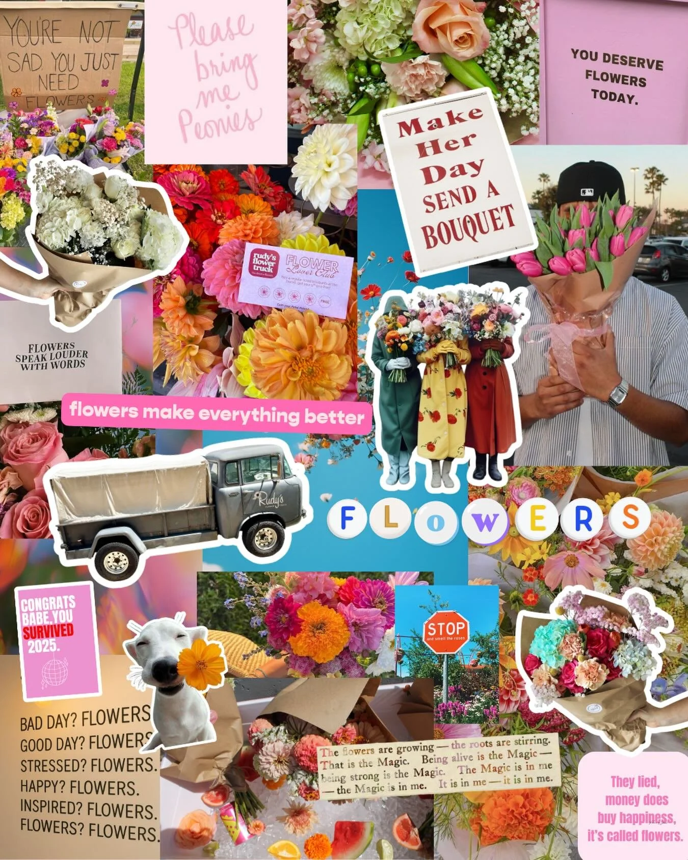 Looking ahead to 2026 with flowers in our vision. 

Friendly reminder flower deliveries are available today &amp; tomorrow. Order before noon for same day delivery! 🚚