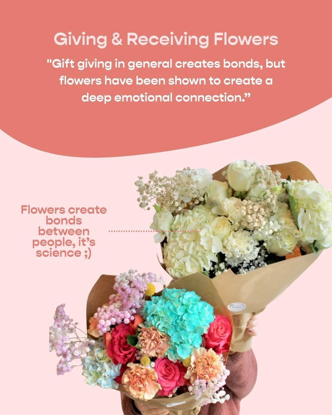 Get your people flowers because it increases their happiness for days on end&hellip;it&rsquo;s science, duh 😉

Friendly reminder: we offer same day delivery Monday-Saturday if you order bedore noon! 🚚