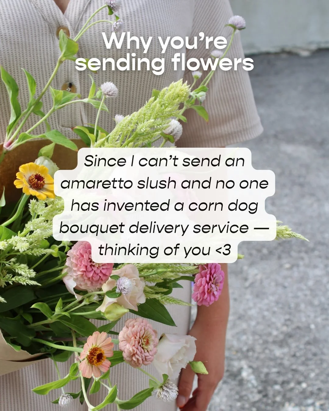 When words aren&rsquo;t enough, send flowers. ❤️