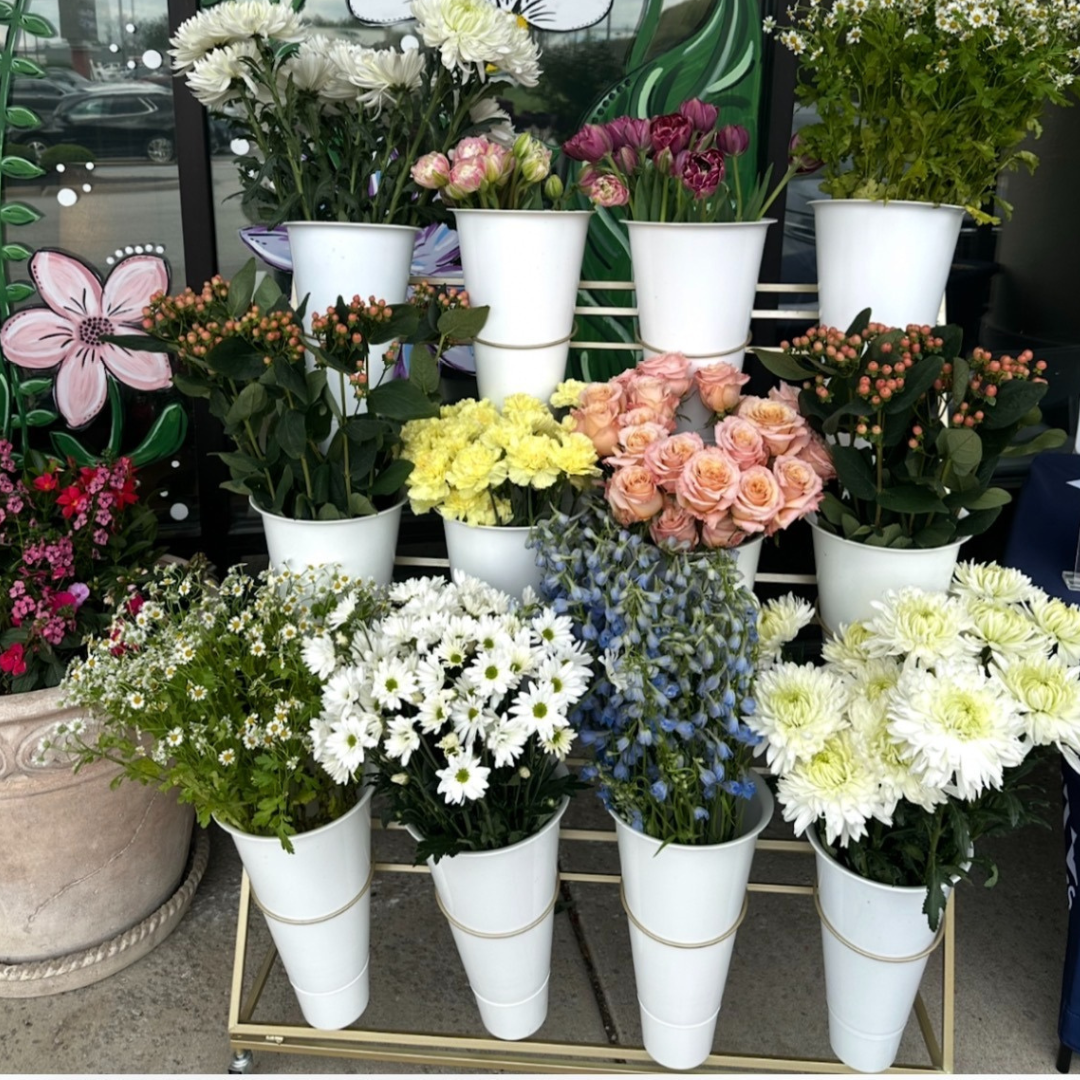 flower events, stem bar rental, flower rental, flower bar rental near me, flower rental st louis, flower cart rental, flower truck near me, build your own bouquet