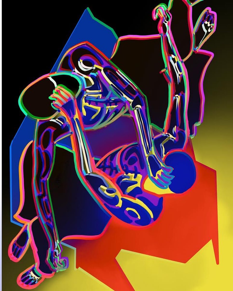 Falling With Ourselves.  #art #illustration #illustrator #illustrationartists #digital #digitalart #digitalpainting #procreate #pridemonth #procreateart #illustrator #boston #bostonarts #bostonartist #bostonartgallery #icaboston #illustrationartists 