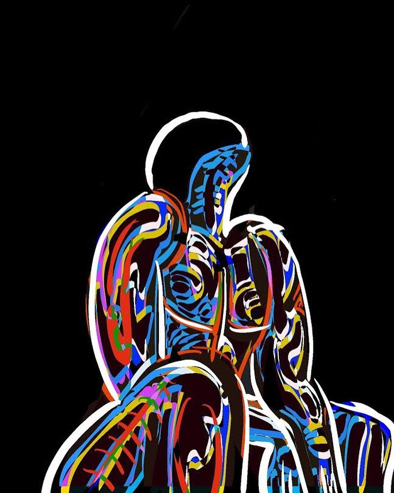 Searching.  8.5&rdquo; 11&rdquo; #art #instagram #artofinstagram #artwork #artist #illustrator #illustration #surreal #surrealism #procreate #pridemonth #procreatedrawing #colorful #digitalart #digitalillustration #digitaldrawing #digitalpainting #em