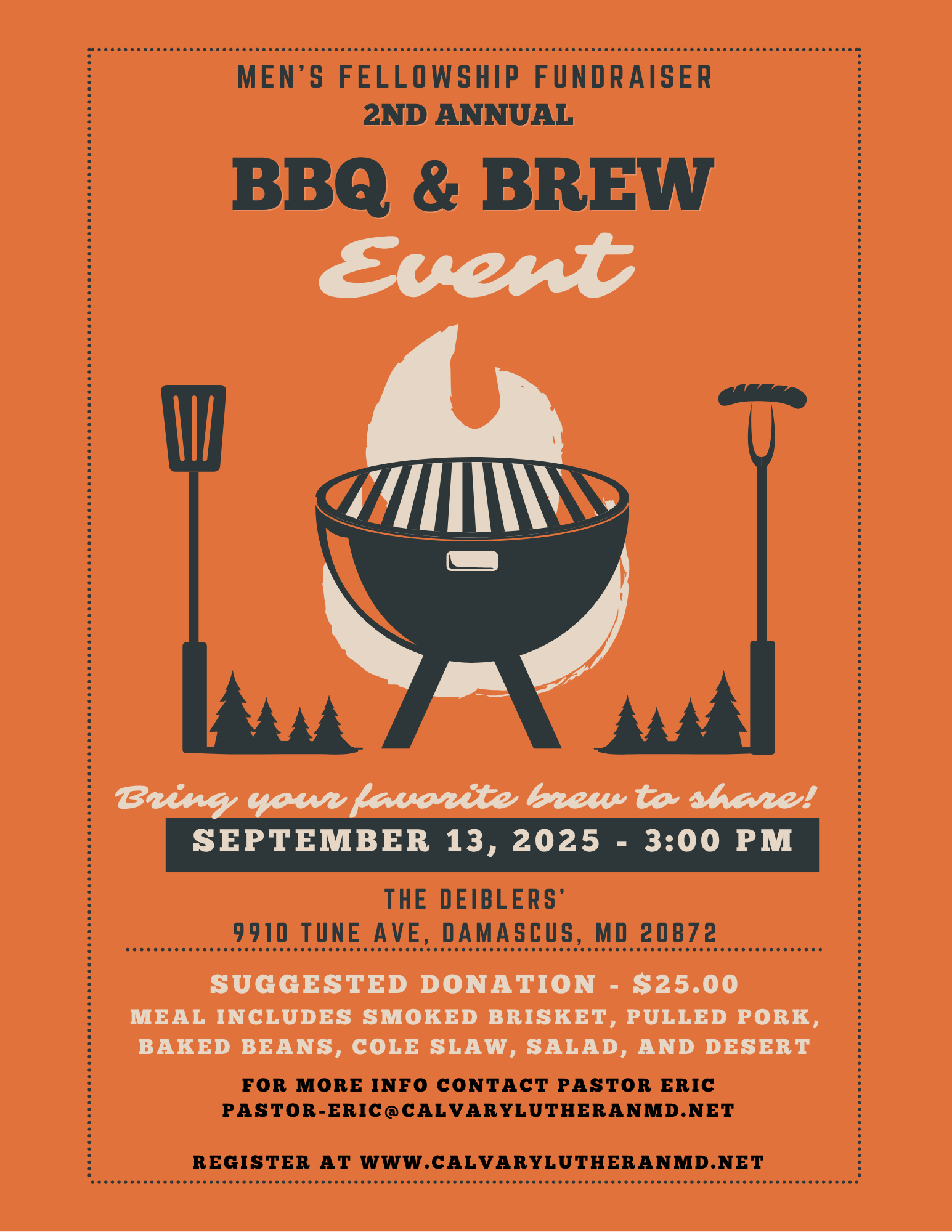 Men's Fellowship Fundraiser - BBQ & Brews!