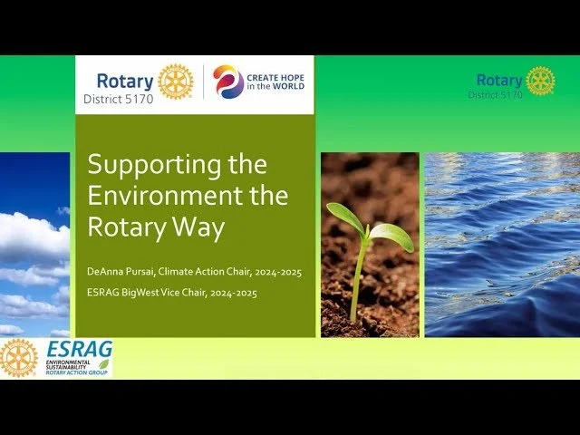 Supporting the Environment the Rotary Way