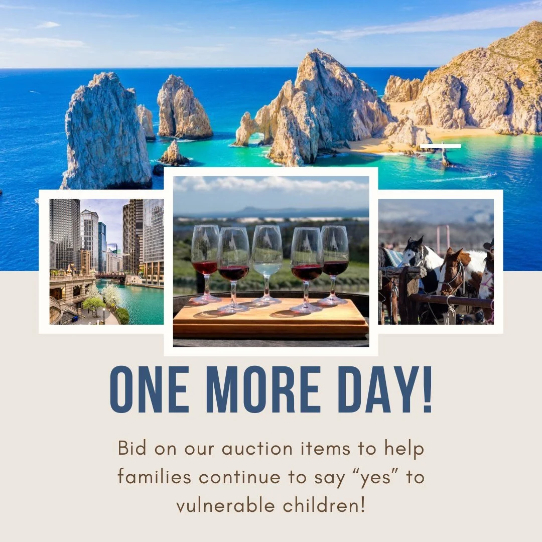 ⏰ TIME IS RUNNING OUT! Our auction closes TOMORROW.
Every bid tells a story! Each auction item represents more than a trip or luxury items - it's a direct contribution to our mission of defending the fatherless and supporting vulnerable children.