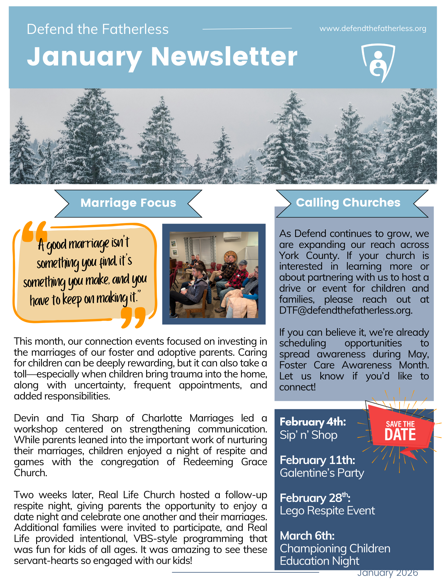 JANUARY 2026 NEWSLETTER