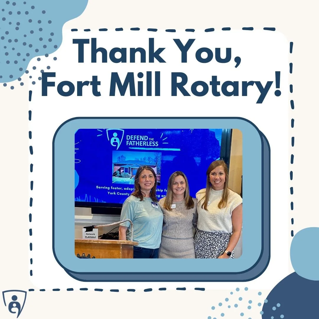 Thank you to the @fortmillrotary  for inviting us to share about the work Defend is doing in our community. We loved the opportunity to highlight the impact of our Connection Programming and are truly honored that you chose us as the recipients of yo