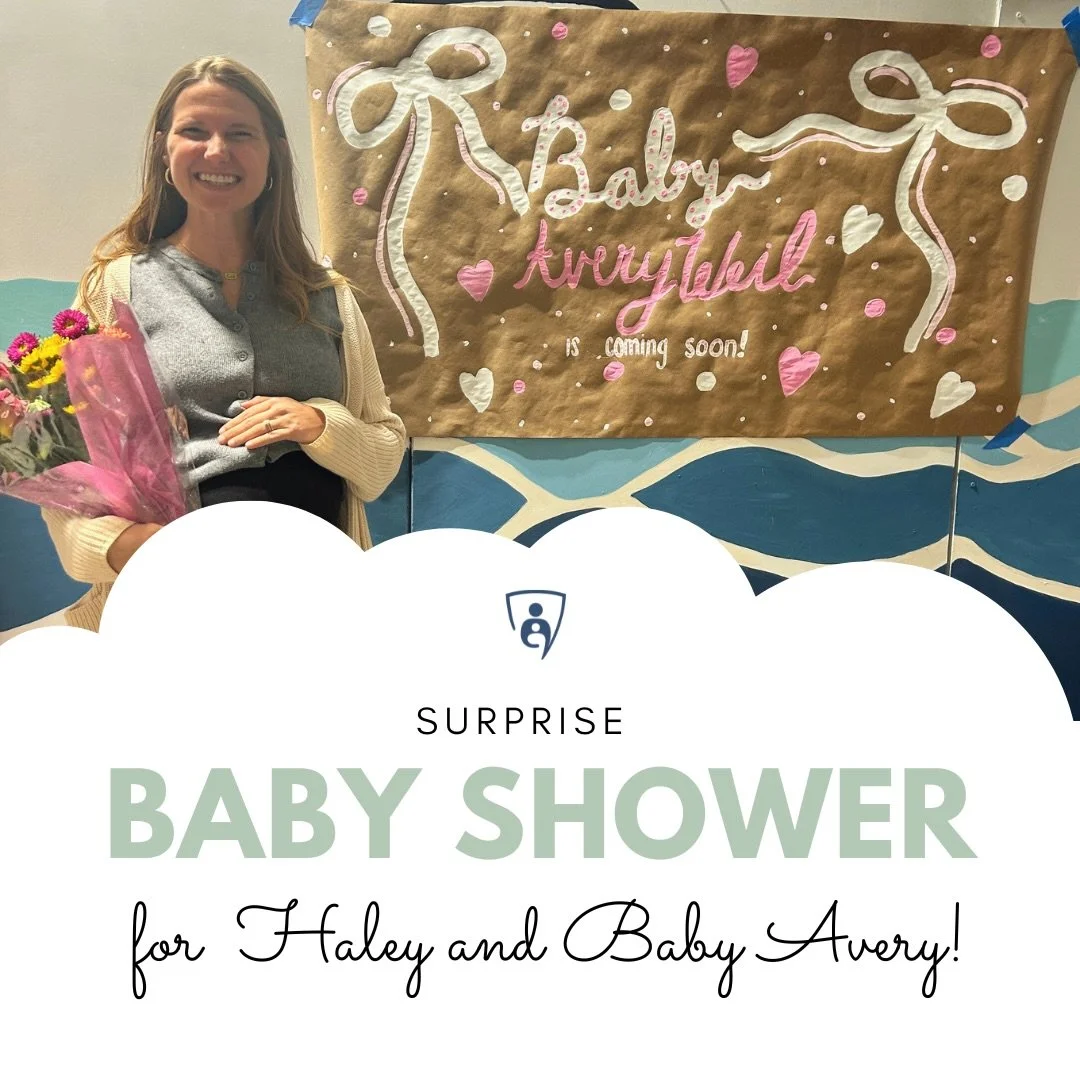 Monday, we surprised Haley with a little staff baby shower to celebrate Baby Avery&rsquo;s almost-here arrival! She could make her debut any day, so be sure to soak up some Haley time before she heads off into sweet newborn bliss for a few months 🩵?