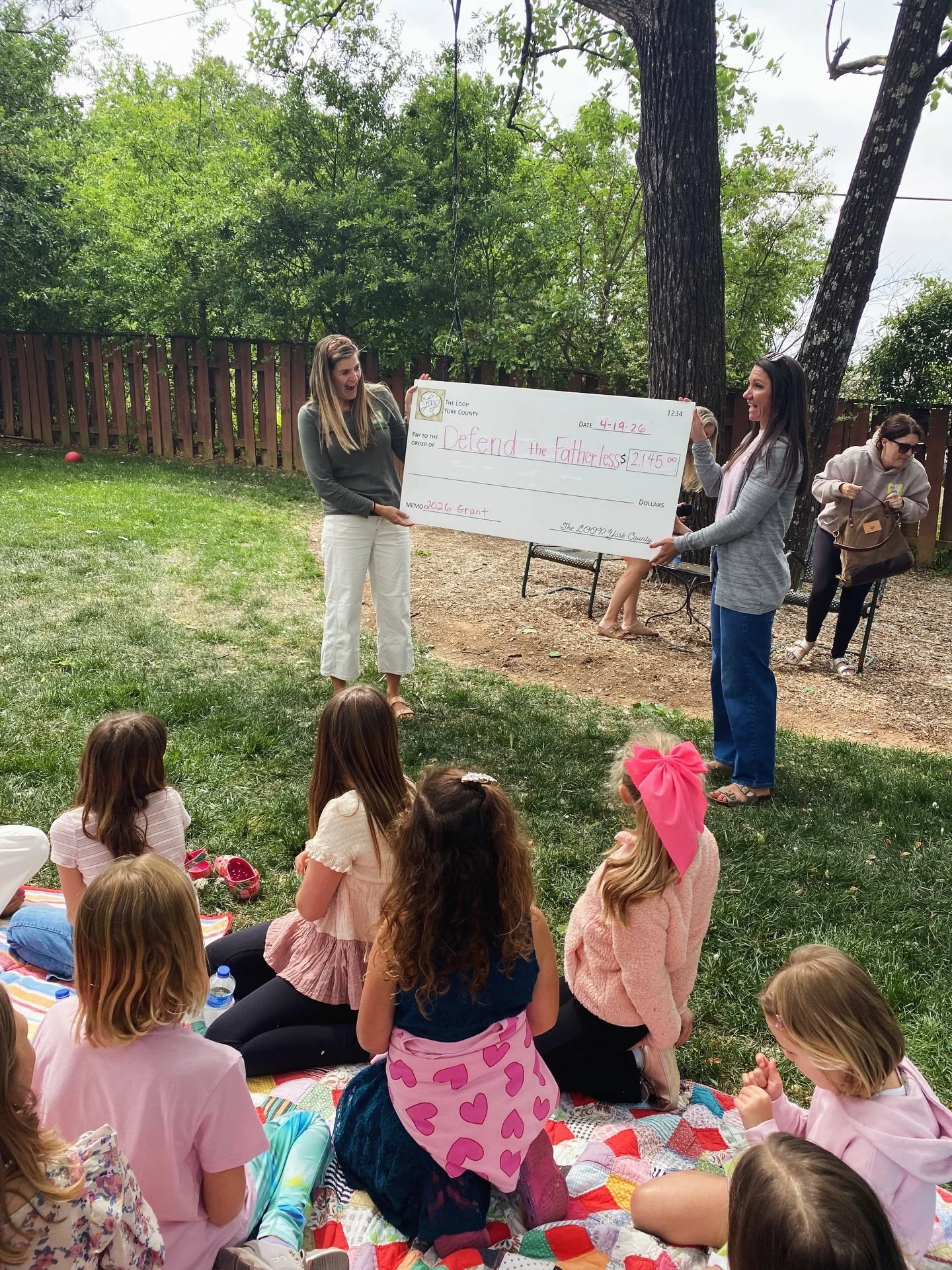 We are so grateful for these precious girls from The Loop of York County! They worked hard to raise money for us, and their servant hearts truly inspire us. What a beautiful reminder of the next generation making a difference. 💛