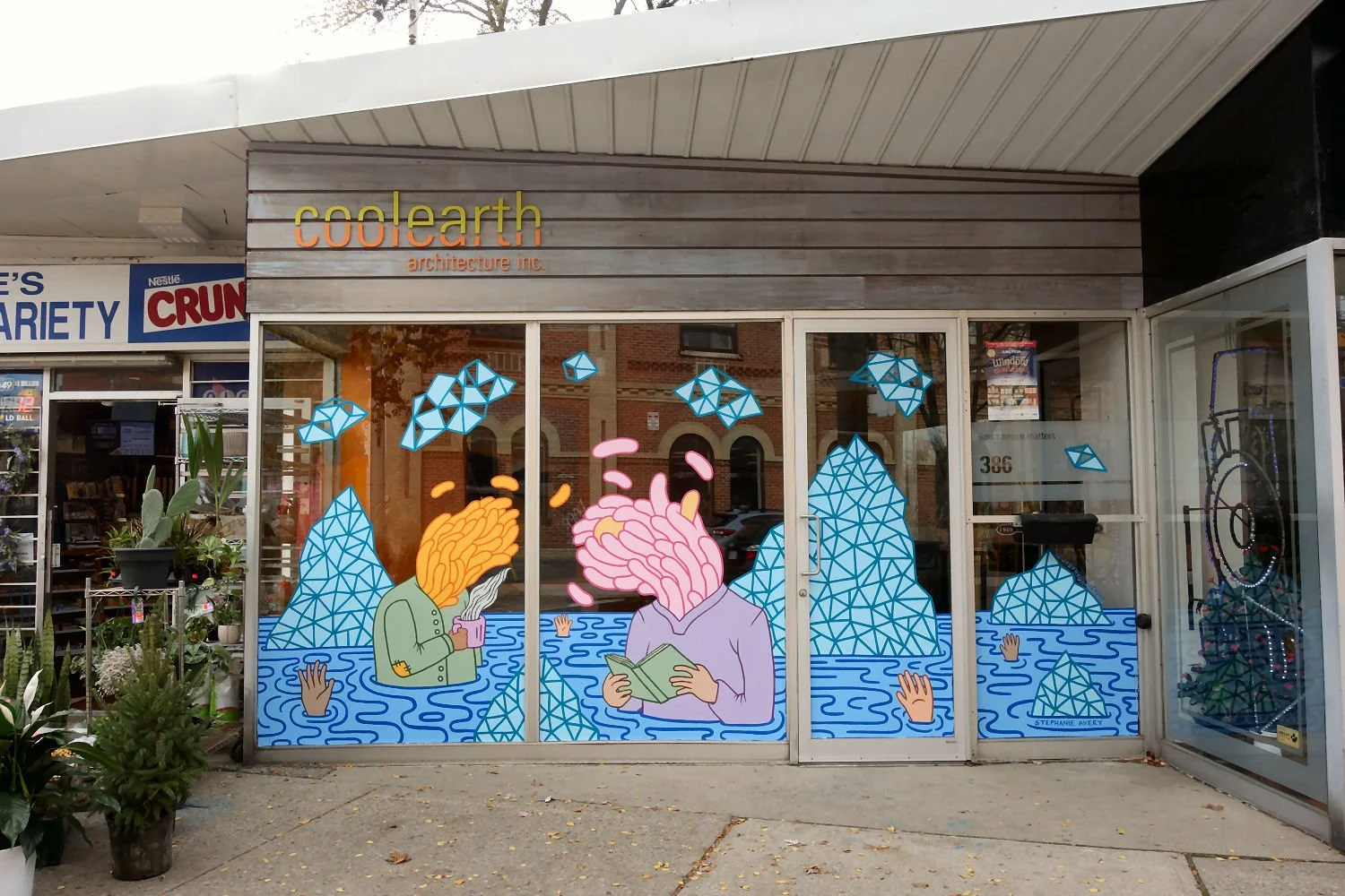 2022 - Melting - latex paint on window.jpg
