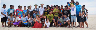KCCN Youth participate in mangrove replantings throughout the year. Mangrove trees help reduce beach erosion.