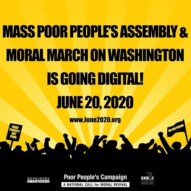 We are in a season of unnecessary deaths. From the lynchings of #GeorgeFloyd, #BreonnaTaylor #AhmaudArbery and so many more to the 110,000+ who have died from #COVID19, 60-70% which could have been prevented. We need a #PoorPeoplesCampaign!

Join us at June2020.org