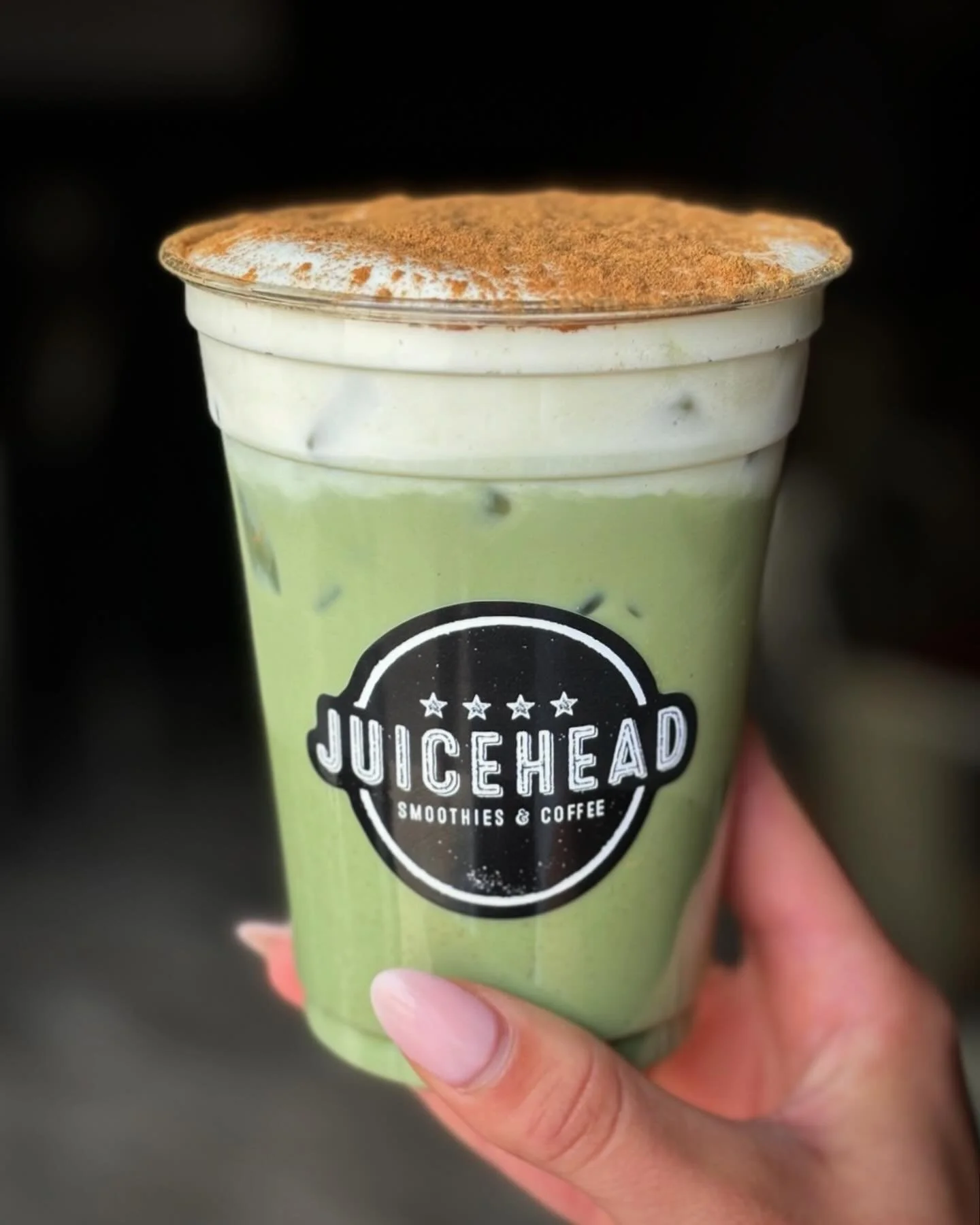 Another delicious employee creation to lift you up on this Fall day. Check this one out by Ella! 🍂 
&bull;
Fallen Leaves &bull; Pumpkin matcha topped with vanilla cold foam &amp; a cinnamon sprinkle
&bull;
Order ahead @ toasttab.com/juicehead-yorkvi