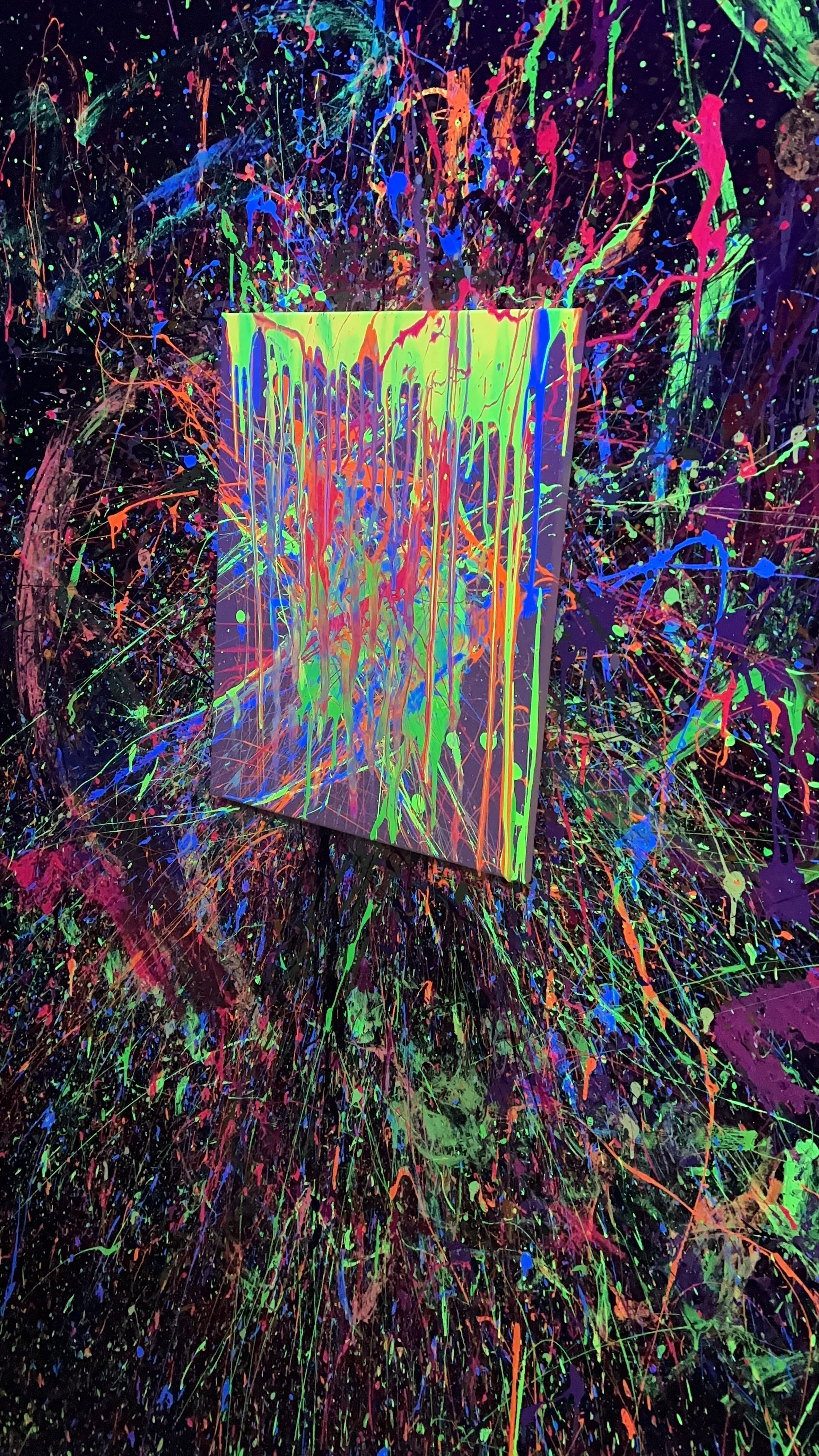 Glow Splatter Art