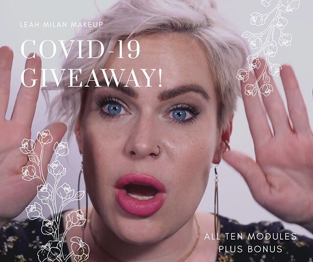 The First 19 People to purchase the Complete Set-all ten modules with a bonus, will be entered into a drawing to win a 19 minute Makeup follow up Over zoom! .
.
If you have  already purchased a complete set, you are automatically entered. .
.
.
Bonus